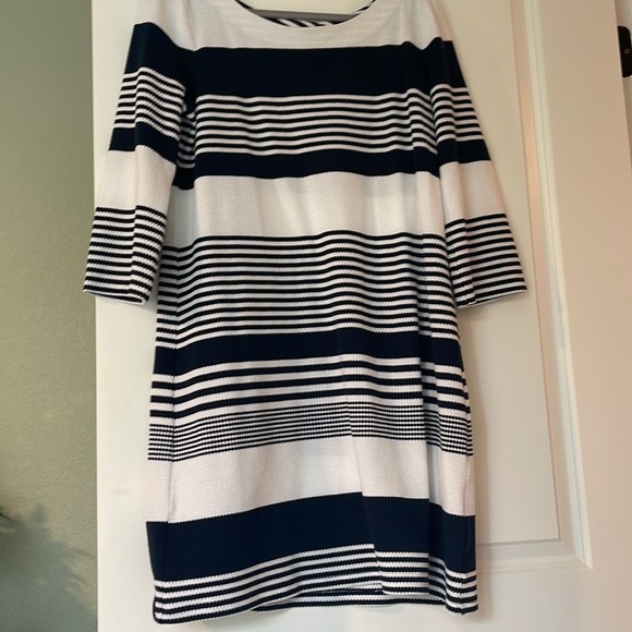 Dresses Lilly Pulitzer Blue And White Striped Dress Poshmark